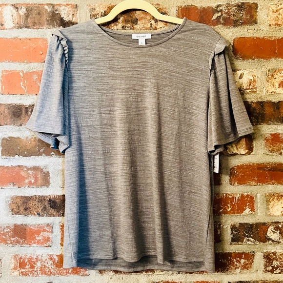 Nine West Tops - Nine West Dressy Tee with Flounced Shoulders